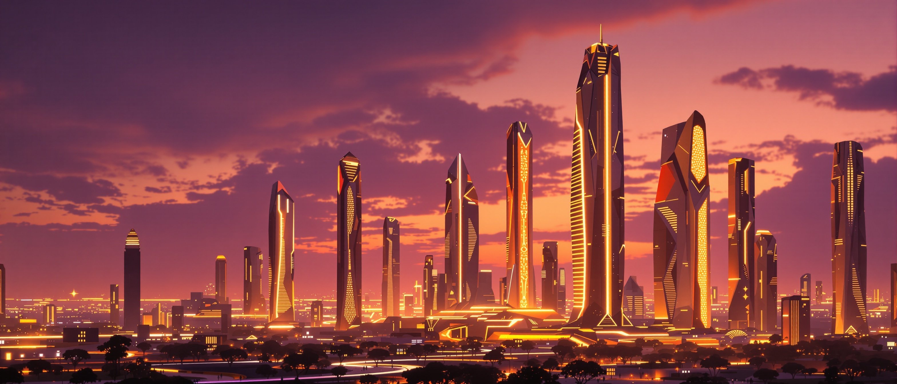 Cité africaine futuriste